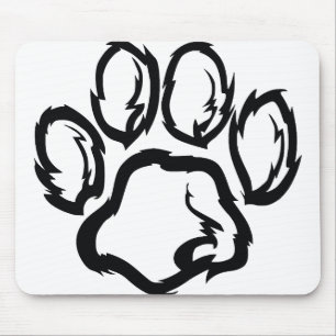 Paw Paw Print Dog Animal Print Cat Pet Bear Mouse Pad
