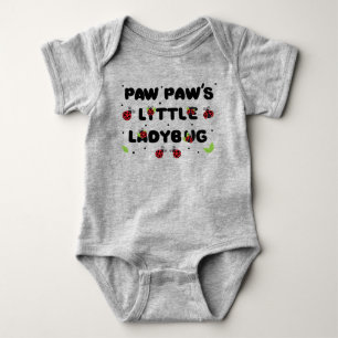 Paw Paw's Little Ladybug - Cute  Baby Bodysuit
