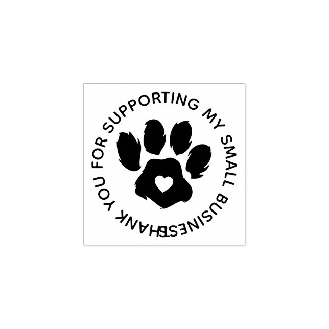Paw Pet Dog Cat Thank You newly Veterinarian Rubber Stamp (Imprint)
