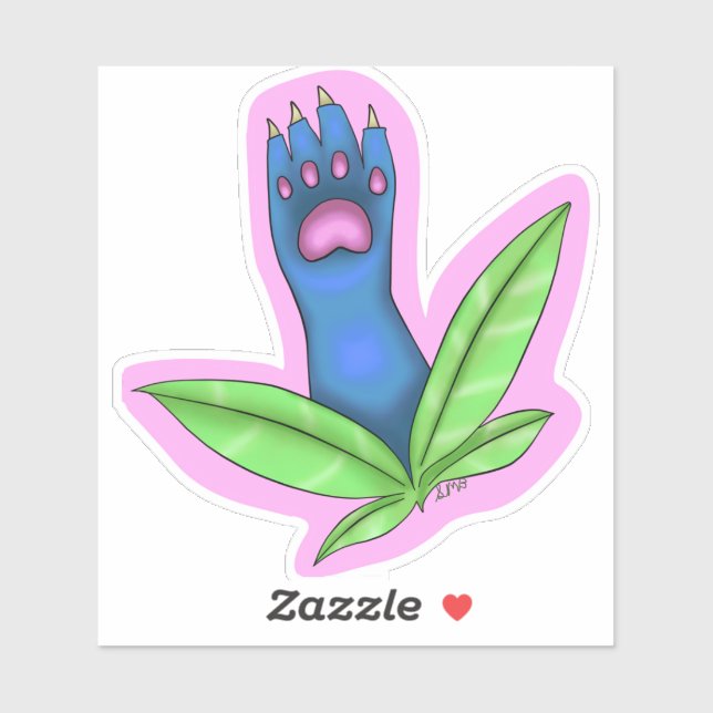 Paw Plant Sticker (Feuille)
