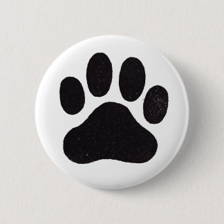 Paw Print 2 Inch Round Button