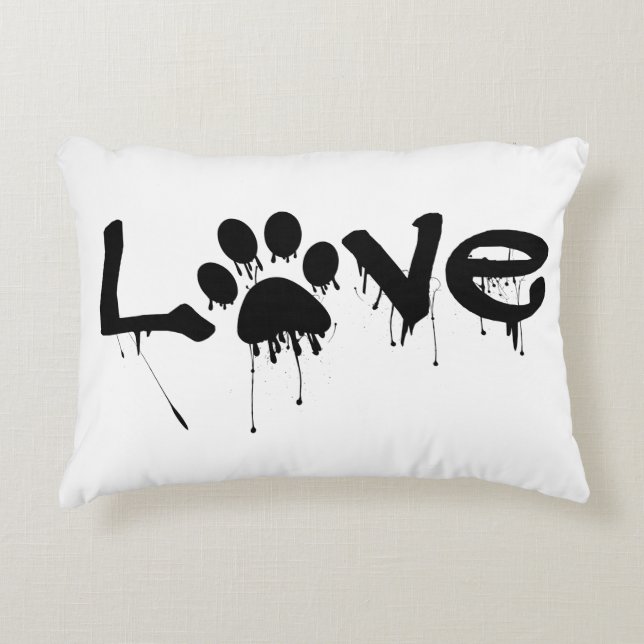 Paw Print    Accent Pillow (Front)