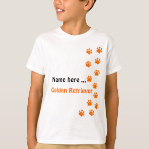 Paw print - add your own name or dog breed T-Shirt