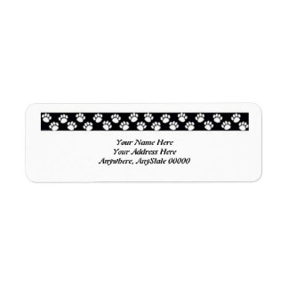 Paw Print Address Labels