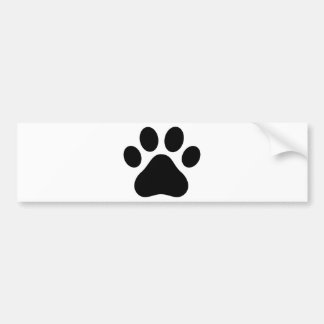 Paw print bumper sticker