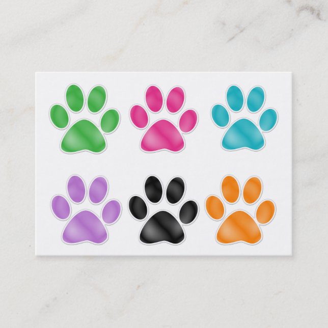 Paw Print by SRF Business Card (Front)