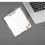Paw Print! Cat Theme personalized note pad<br><div class="desc">Fun note pad for all feline friendly</div>