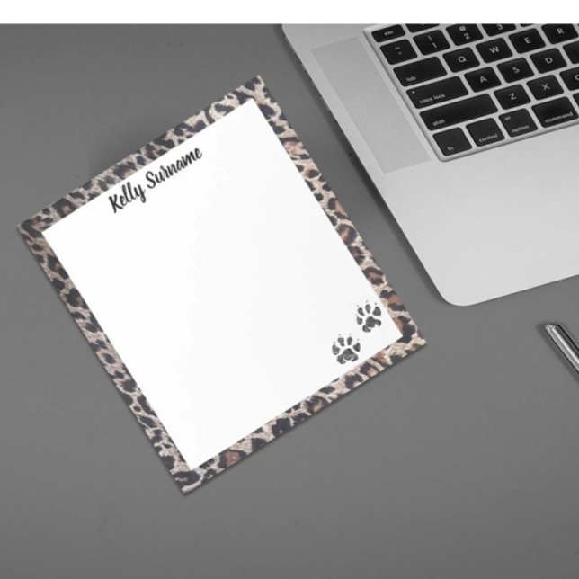 Paw Print! Cat Theme personalized note pad (Creator Uploaded)