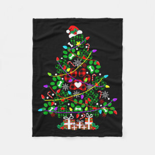 Paw Print Christmas Tree Dog Or Cat For Men Women  Fleece Blanket