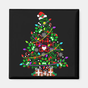 Paw Print Christmas Tree Dog Or Cat For Men Women  Magnet