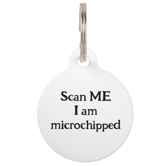 Paw Print Collar Pet Tag (Back)