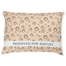 Paw Print Cookies Light Orange Pattern Monogram