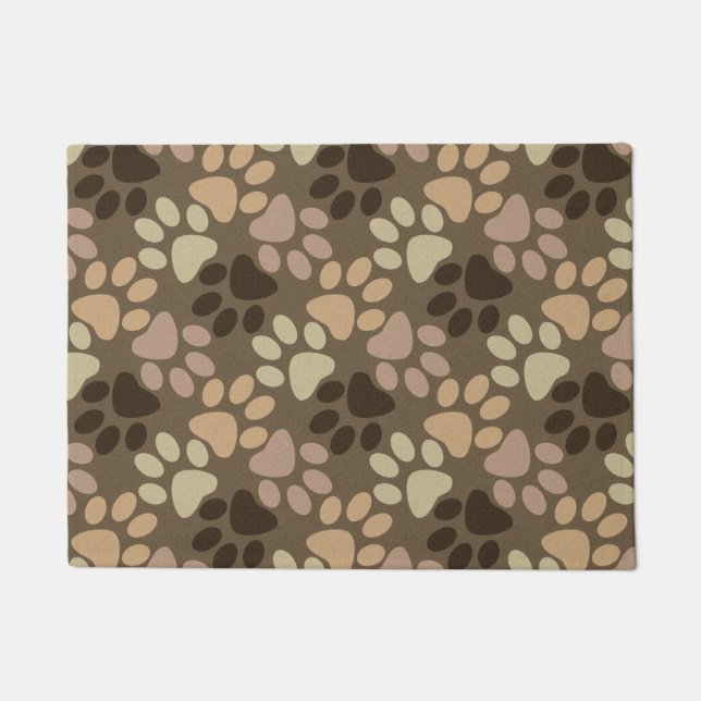 Paw Print Design Doormat (Front)