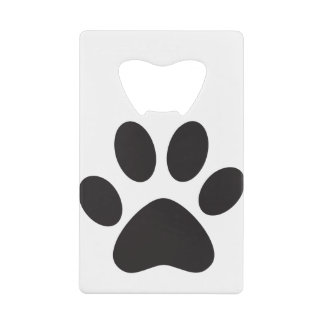 Paw Print Dog Cat Animal Pet Foot Puppy Credit Card Bottle Opener
