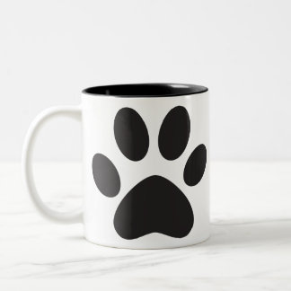 Paw Print Dog Cat Animal Pet Foot Puppy Two-Tone Coffee Mug