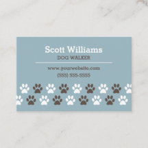 Paw Print Dog Walker Template