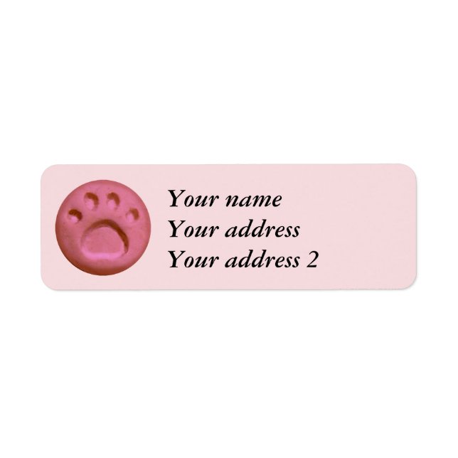 Paw Print Dot - Soft Pink (Front)