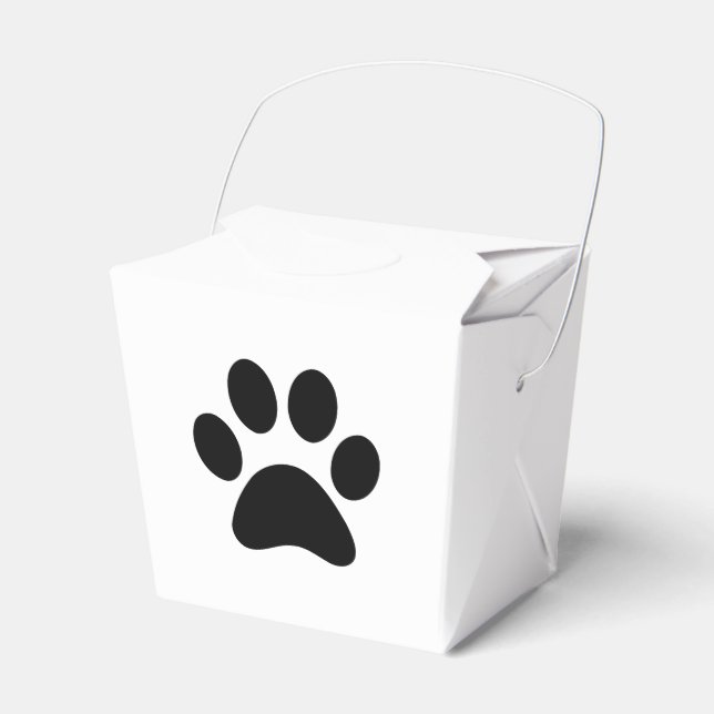 PAW PRINT FAVOR BOX (Front Side)