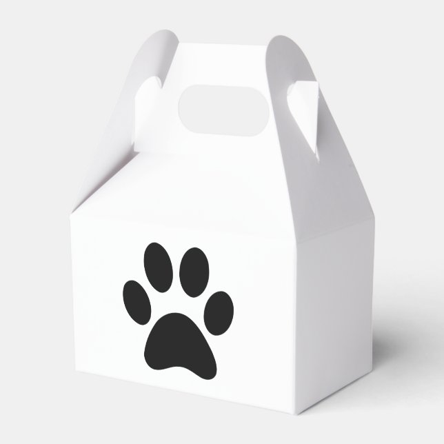 PAW PRINT FAVOR BOX (Front Side)