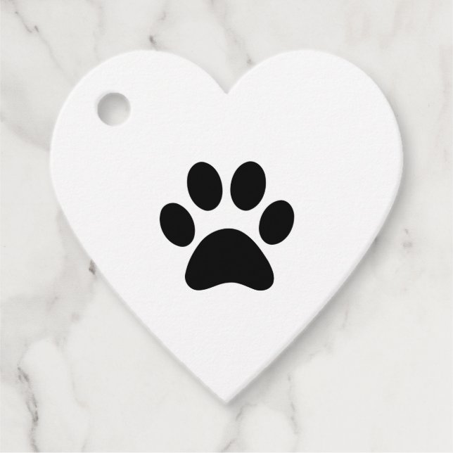 PAW PRINT FAVOUR TAGS (Front)