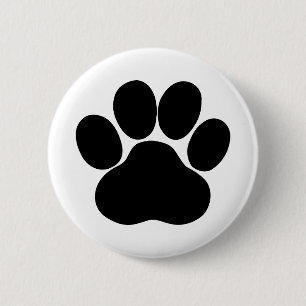 Paw Print for Pet Lover 2 Inch Round Button