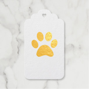 PAW PRINT GIFT TAGS