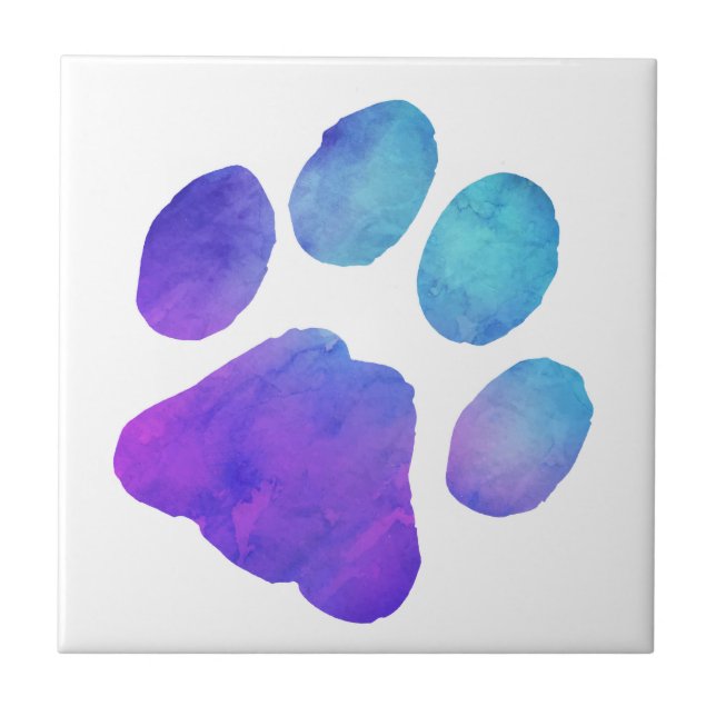 Paw Print - Gifts for Dog Lovers Tile (Front)