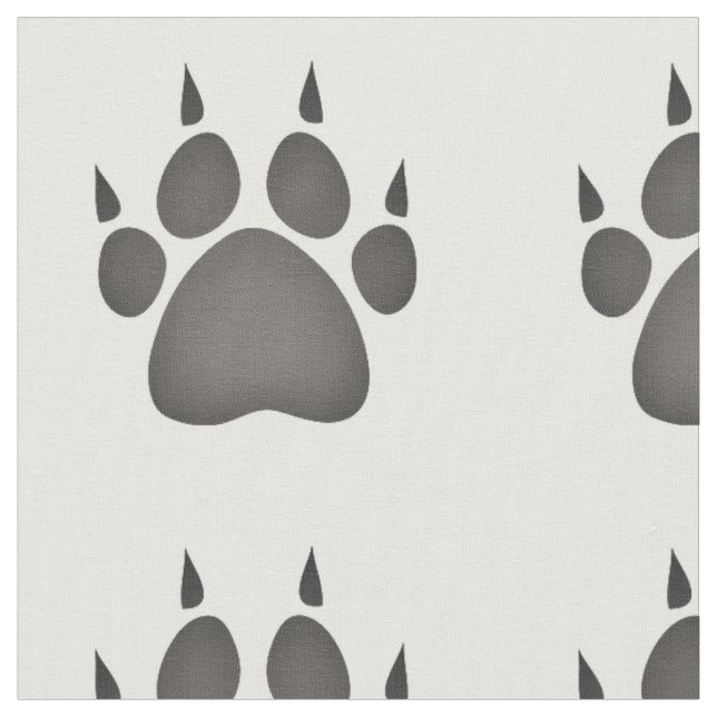 Paw Print Graphic Fabric (Close Up)