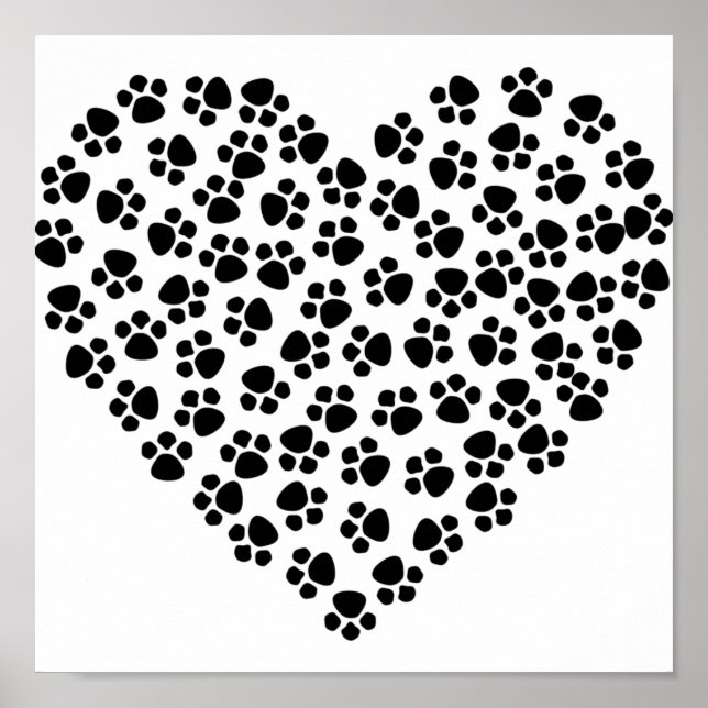 Paw Print Heart (Front)