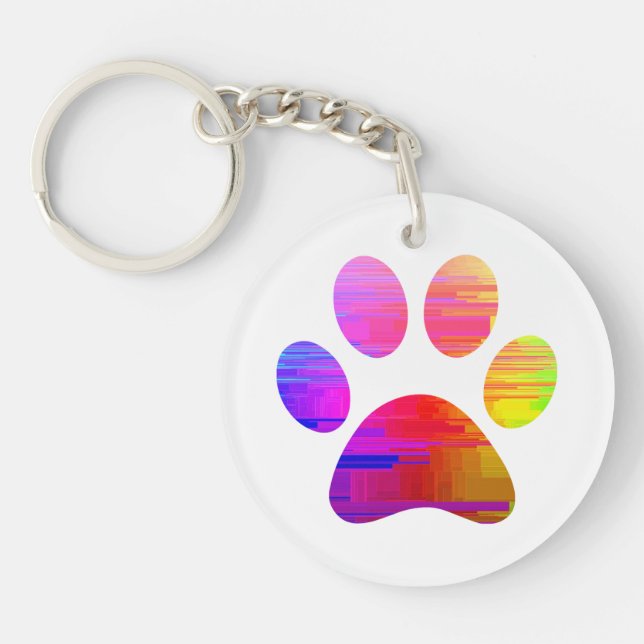 Paw Print            Keychain (Front)