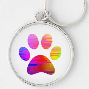 Paw Print Keychain