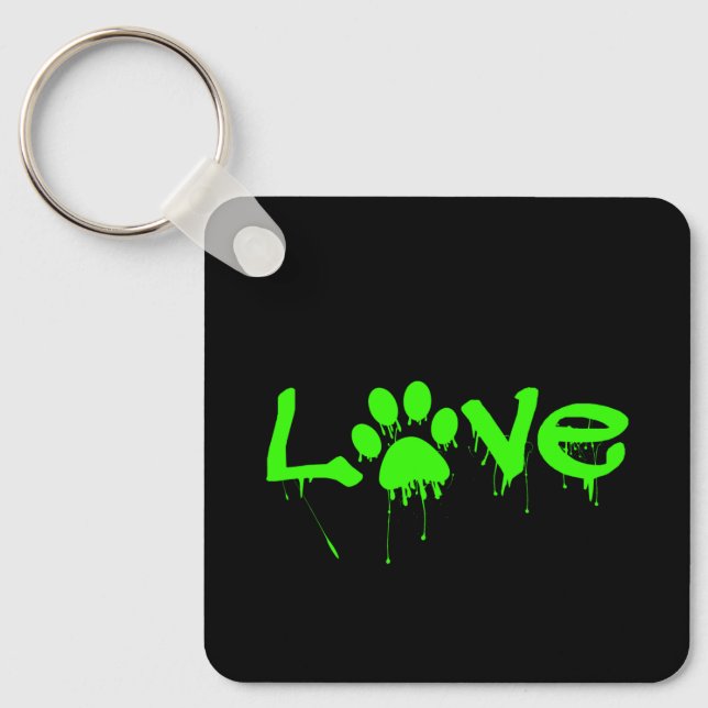 Paw Print     Keychain (Front)