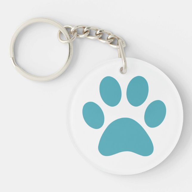 Paw Print                Keychain (Front)