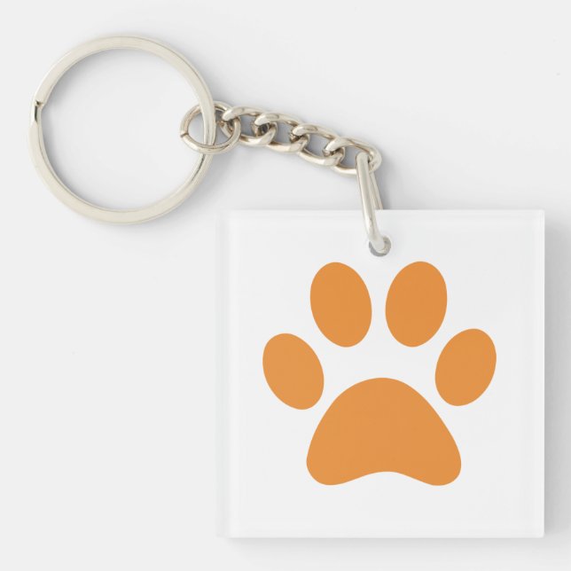 Paw Print    Keychain (Front)