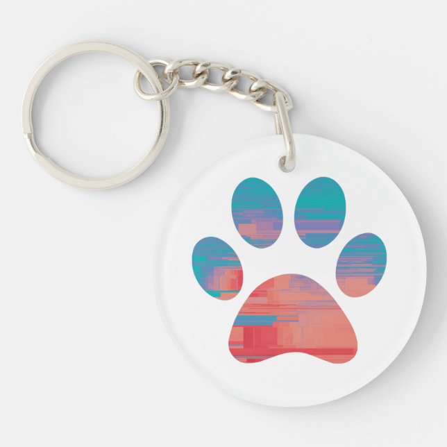 Paw Print               Keychain (Front)