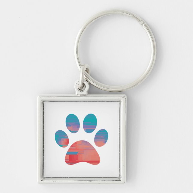 Paw Print             Keychain (Front)