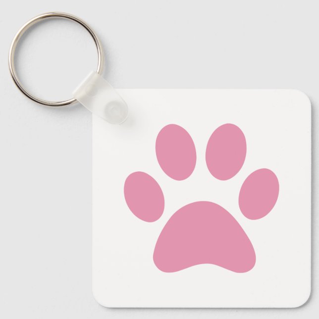 Paw Print    Keychain (Front)