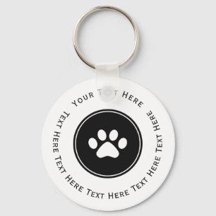 Paw Print Keychain