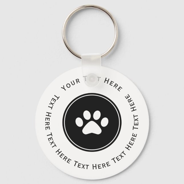 Paw Print Keychain (Front)