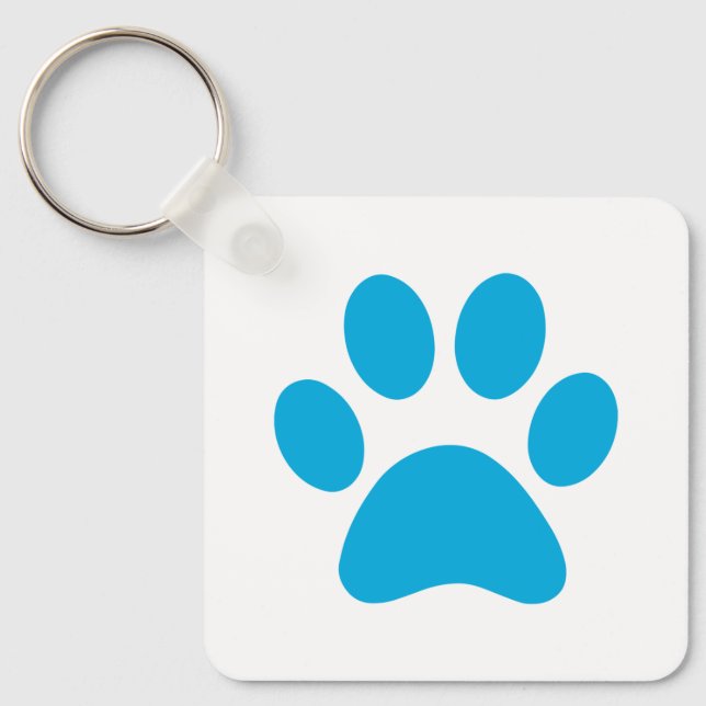 Paw Print     Keychain (Front)