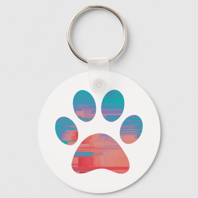 Paw Print               Keychain (Front)