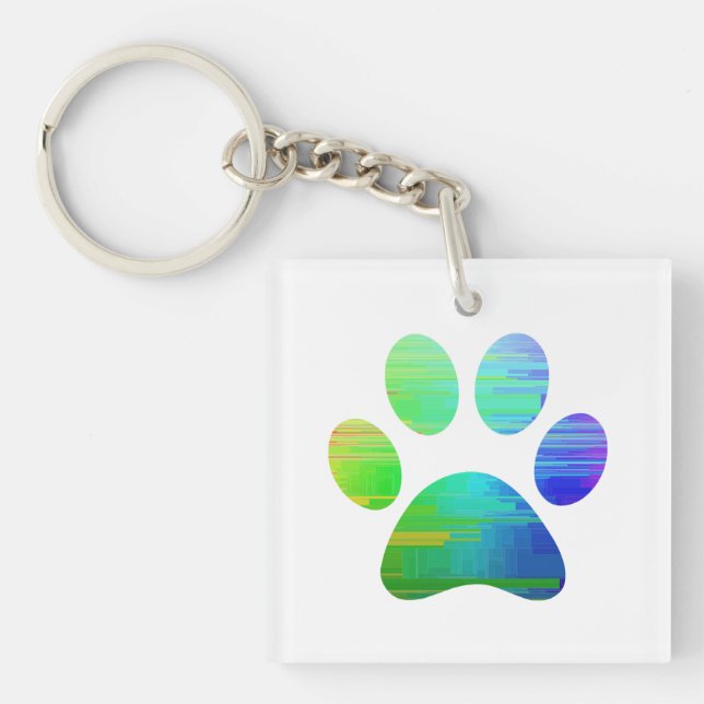 Paw Print            Keychain (Front)