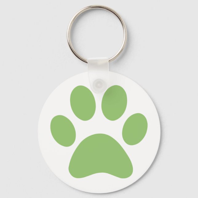 Paw Print   Keychain (Front)