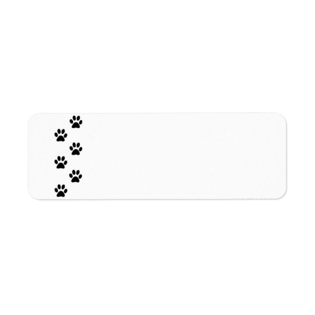 Paw Print Label (Front)