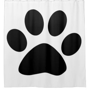 Paw Print Large Pattern Black White Cool Stylish
