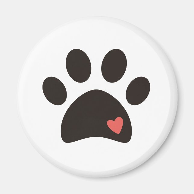 Paw Print Magnet (Front)