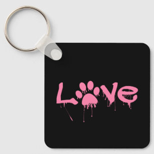 Paw Print     Magnet Keychain