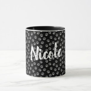 Paw Print Mug With Name