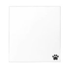 Paw Print Notepad