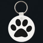 Paw Print Pattern Dog Mom Dad Christmas Favor Gift Keychain<br><div class="desc">Designed with cute paw print pattern!</div>